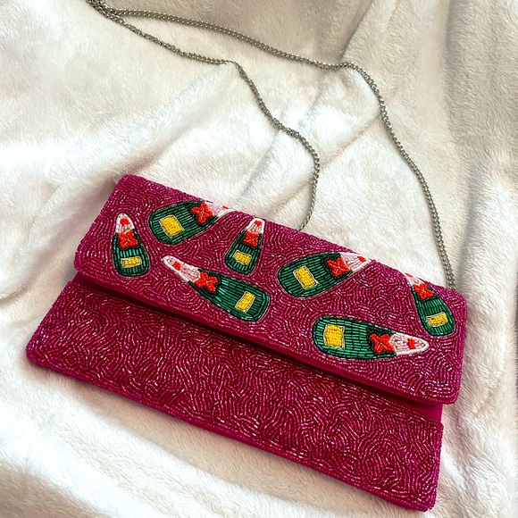 Champagne Clutch Brand New Excellent Condition - Picture 1 of 2